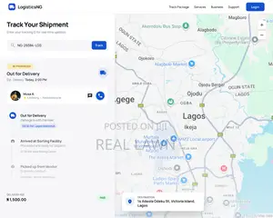 Logistics Website With Live Package Tracking System