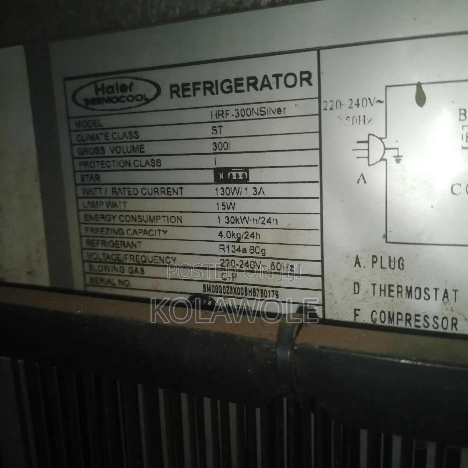 300l Haier Thermocool Refrigerator