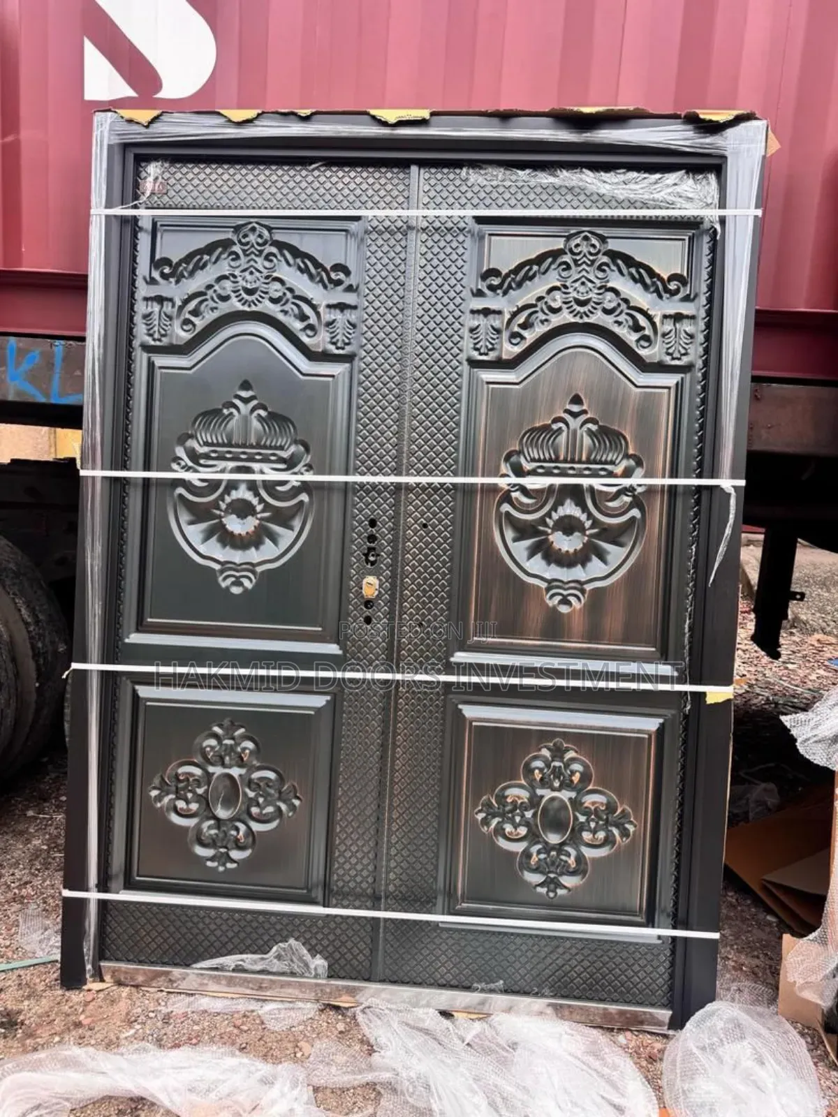 Copper Cast Security Door