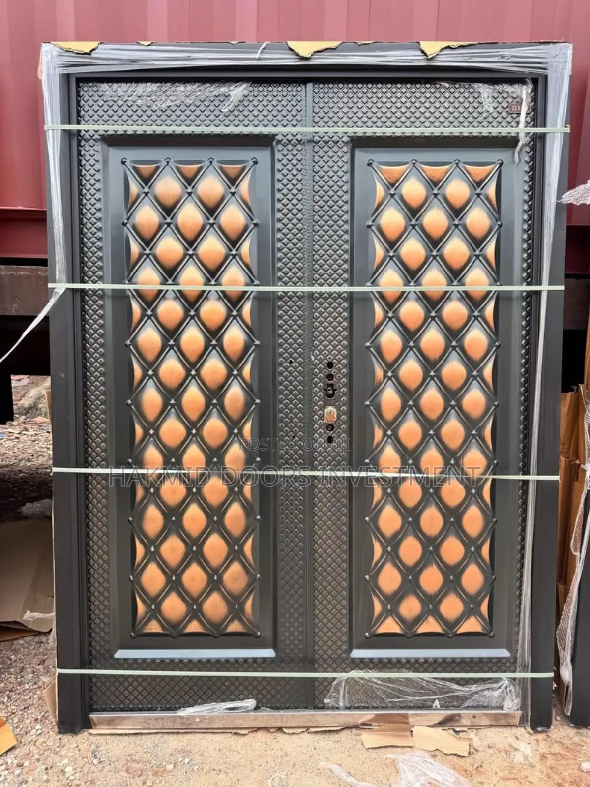 Copper Cast Security Door