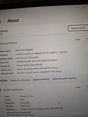Laptop Dell Precision 5540 24GB Intel Core I9 SSD 512GB