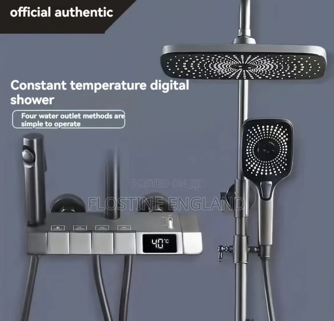 Grey Led Shower