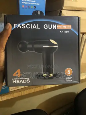 Electric Massage Gun – 5 Speeds, 4 Interchangeable Heads (Kh-580)
