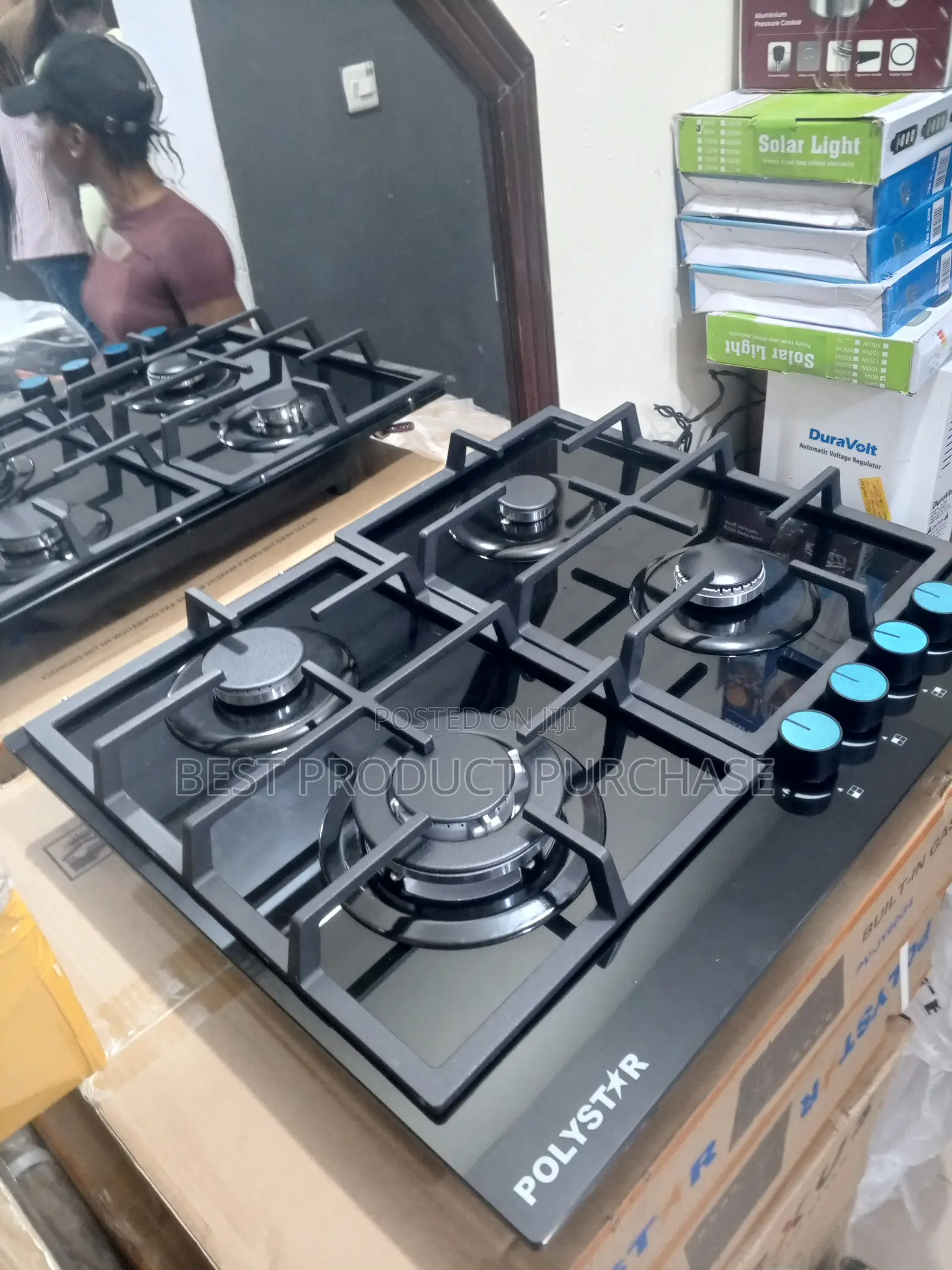 Inbuilt Polystar Gas Hob, Four Burner