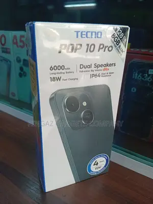 New Tecno Pop 10 Pro 128 GB Black