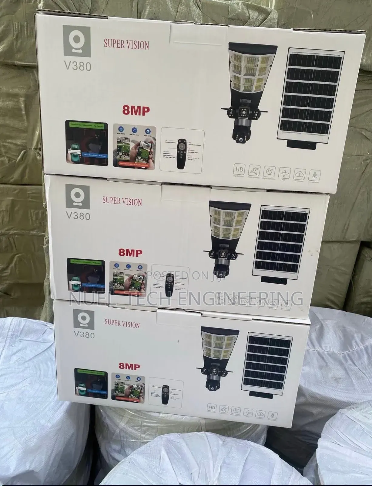 Solar Light With 3-Lens Smart Camera – All-in-One Security Solution