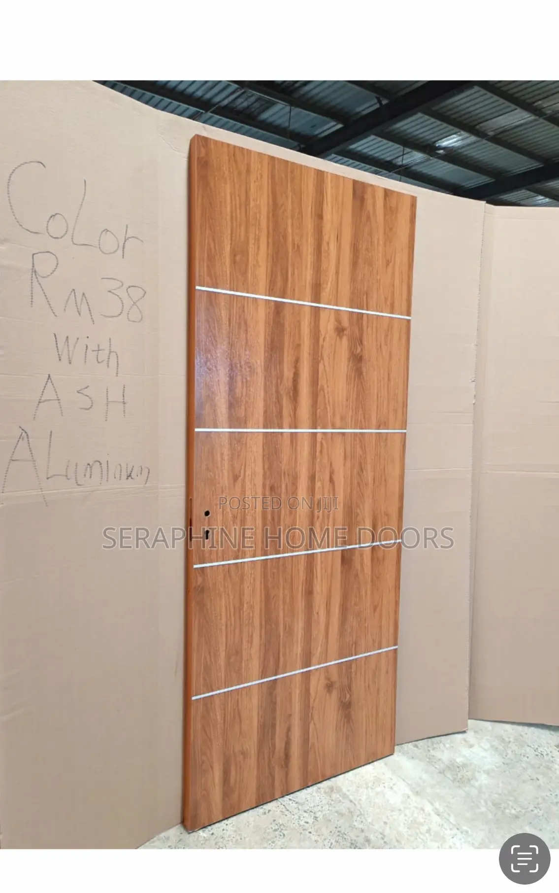 Wooden Door With Frame in Orile - Doors & Security, Ifeanyi David | Jiji.ng