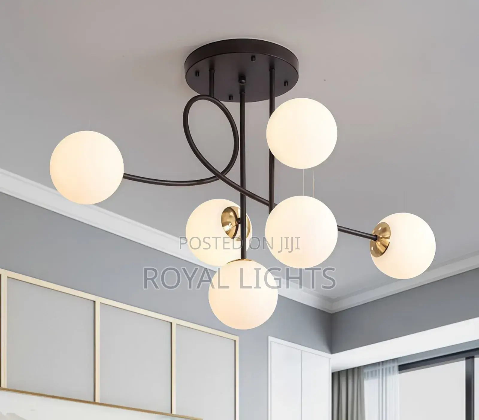 Luxurious Spring Balls Chandelier for Home Decor