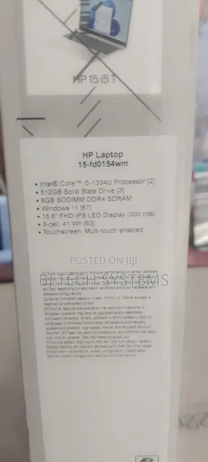 New Laptop HP 15 8GB Intel Core I5 SSD 512GB