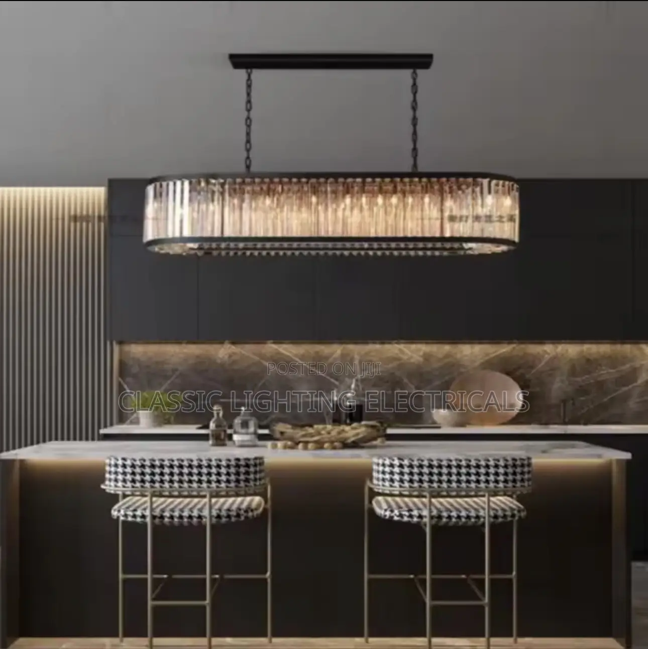 Crystal Chandelier Simple Dining Room Personalized Square Chandelier