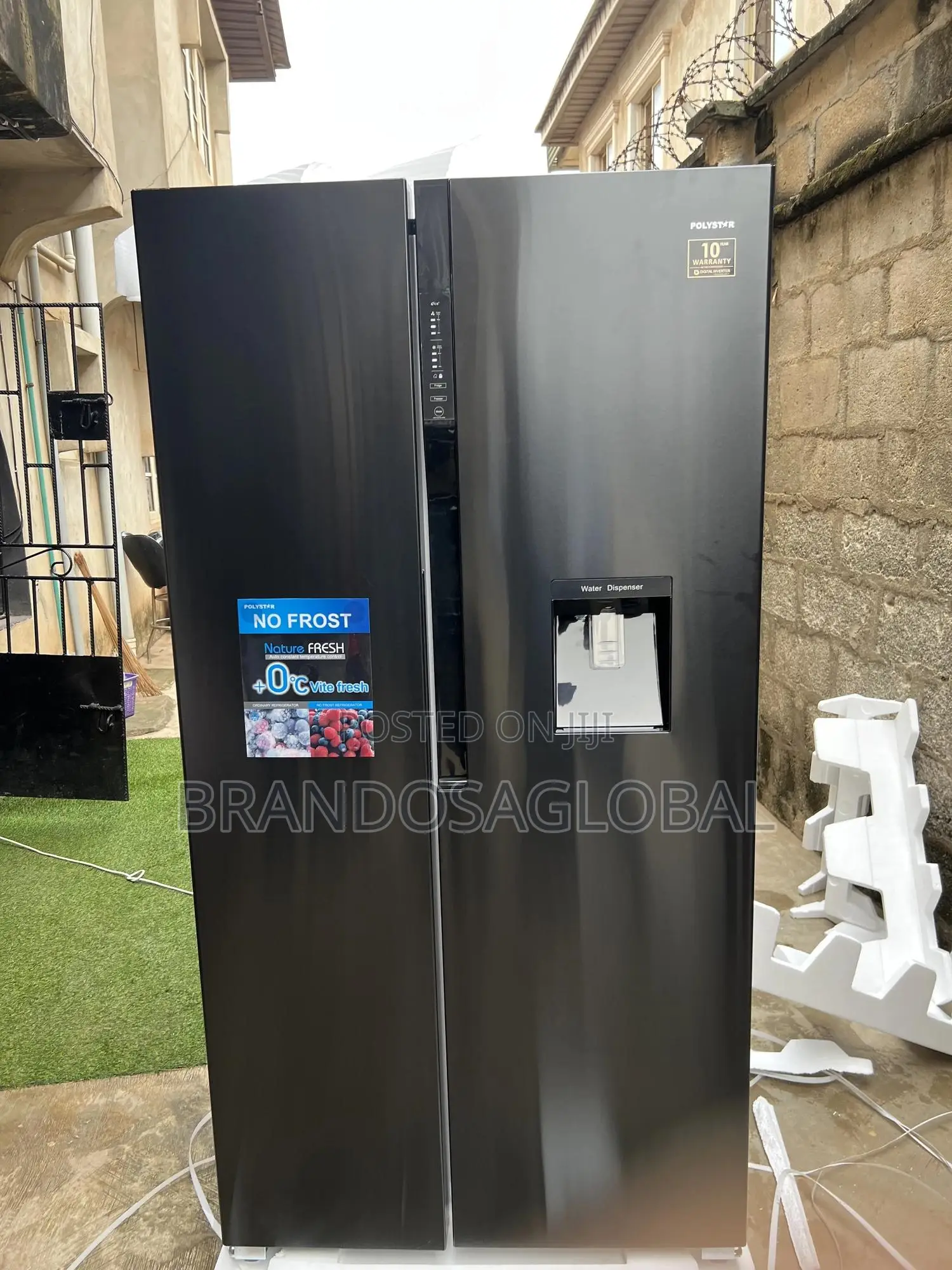 Polystar520l Spacious Side-by-Side Refrigerator Unit (Pv-Sbs777wd-Inv)