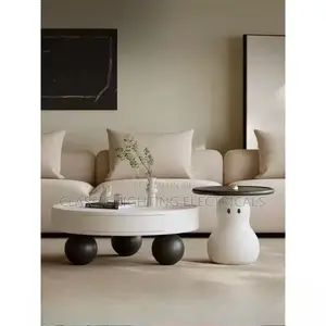 Round Coffee Table Combination Creative Paint Italian Minimalist Chair