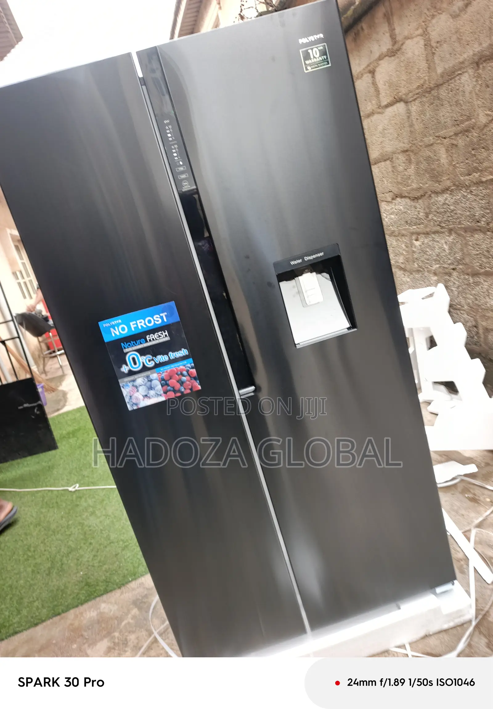 Polystar Inverter Fridge With Side-by-side Doors
