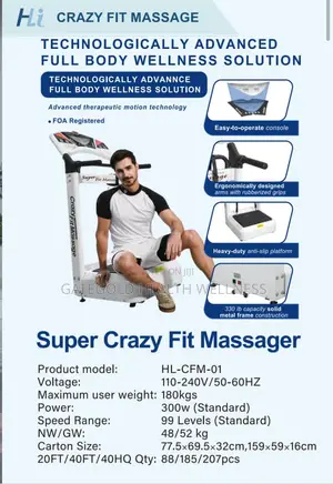 Heavy Duty Crazy Fit Massager Cfm001r