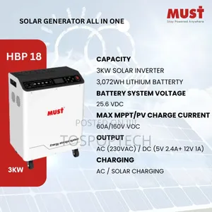 3kva Solar Generator With 3kwh Lithium Battery.