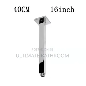 40cm Chrome Ceiling Mounted Shower Pole