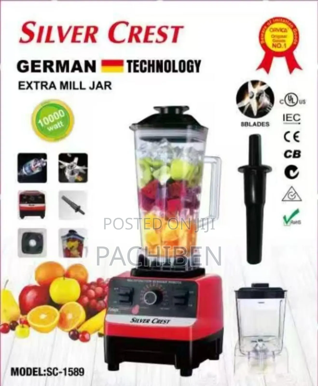 2.5l 10,000w Silver Crest Blender