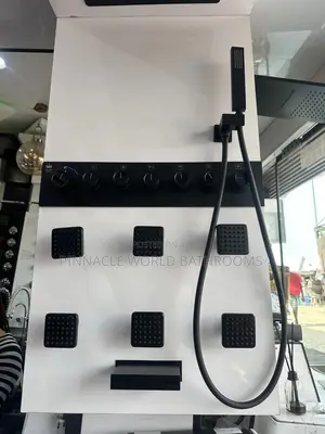 England Black Master Conduit Shower With Bluetooth