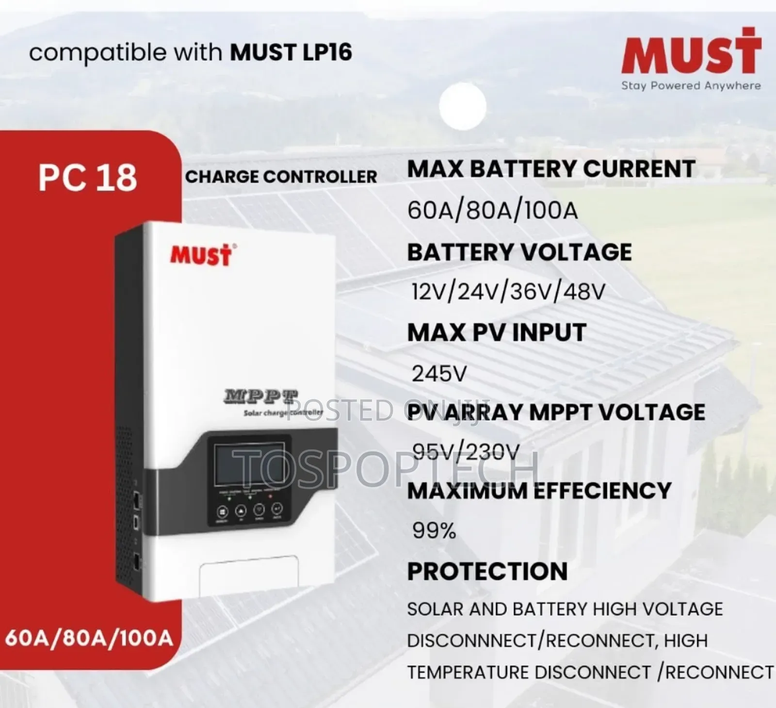 100amps Charge Controller