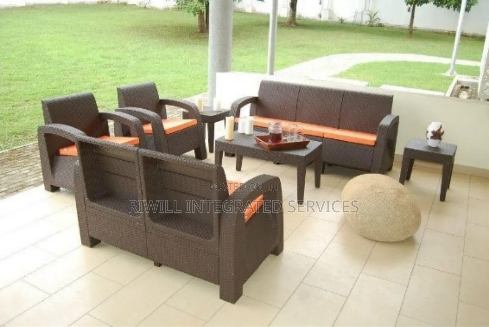A Set of Plastic Set Chairs
