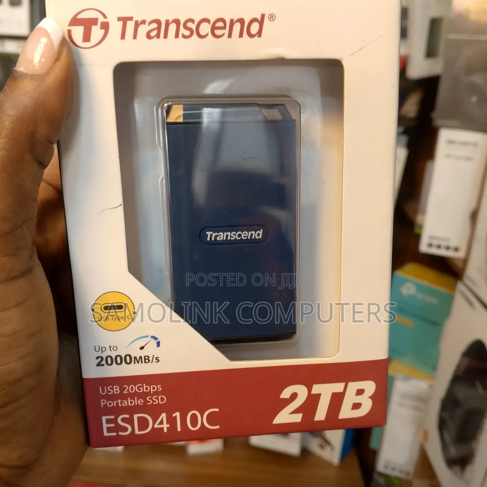 Esd380c,2000mbps External Portable SSD Rugged Shield