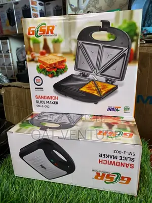Brand New GSR 2-Slice Sandwich Maker Toaster - 800w