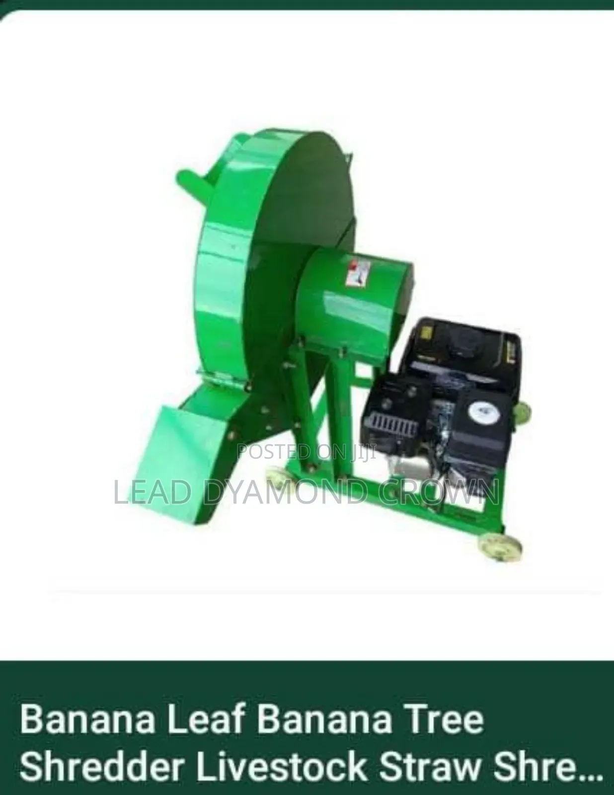 Banana Stems / Trunk Chopper Machine