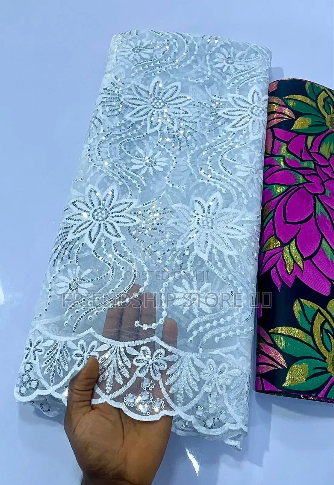 White Quality Sample Lace (5 Yards)