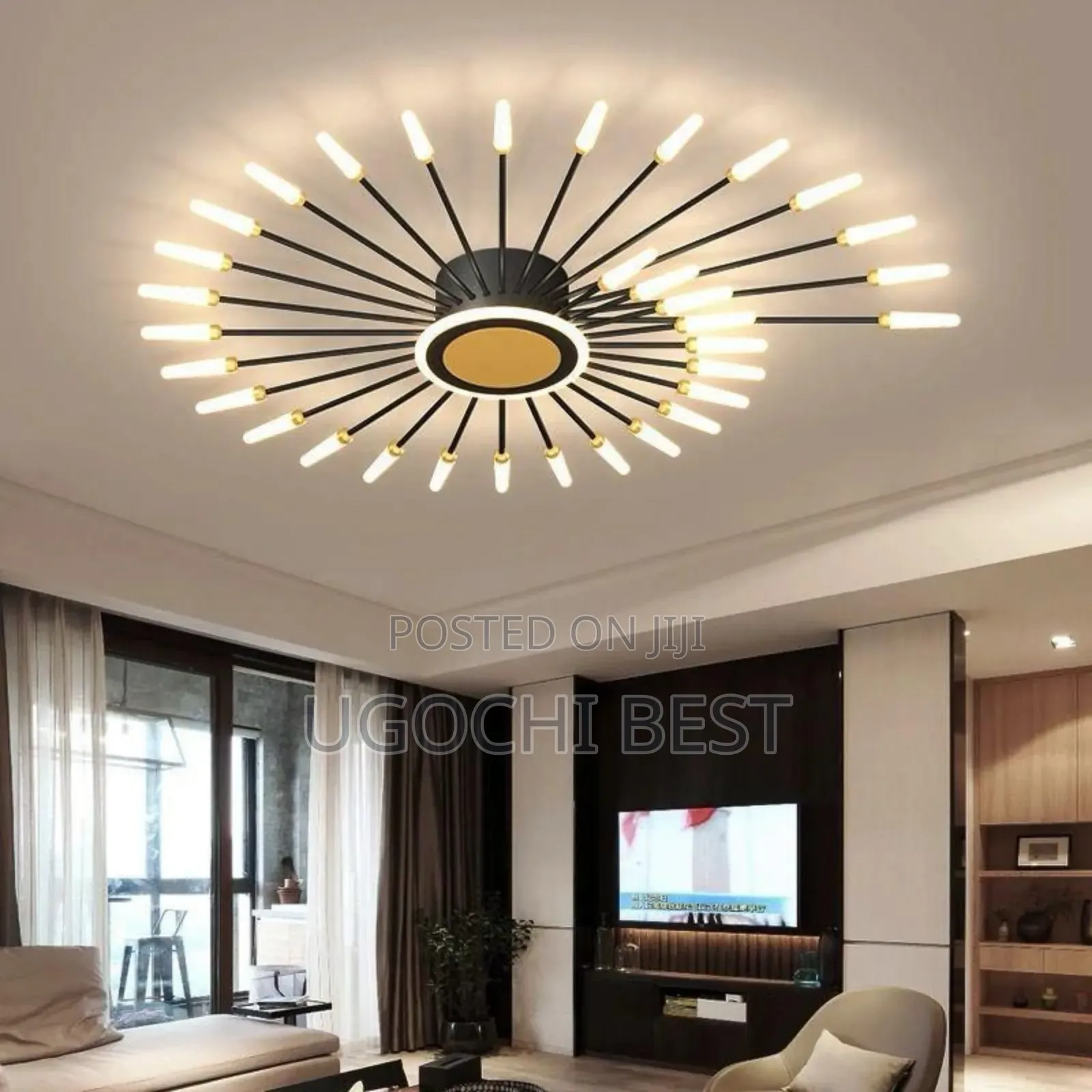 33hands Black and Gold Chandelier Lights