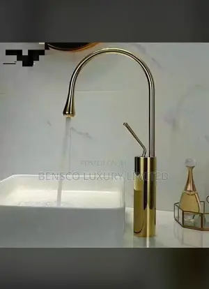 High Quality Single Handle Gold Basin Faucet or Mixer Tap