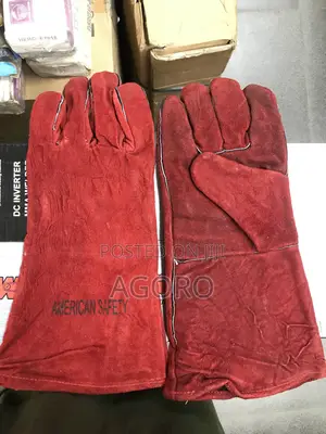 Red Welding Hand Gloves