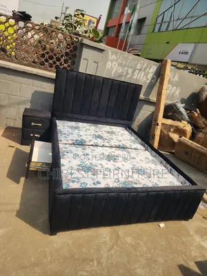 4.5by6 Bed Frame With Two Side Drawers