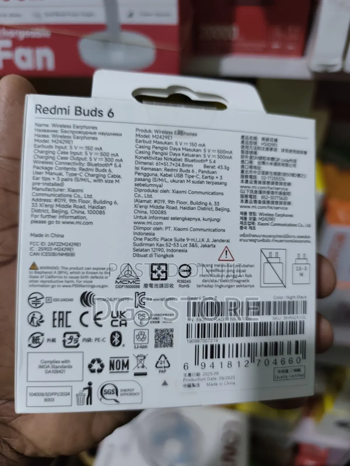 Mi Redmi Buds 6 Bluetooth Earbuds