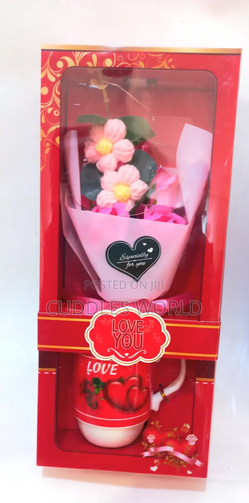 Luminous Rose With Mug Set