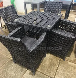 Guest House Rattan Chairs and Table