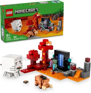 Lego Minecraft The Nether Portal Ambush Adventure Set 2125 (352 Pcs)