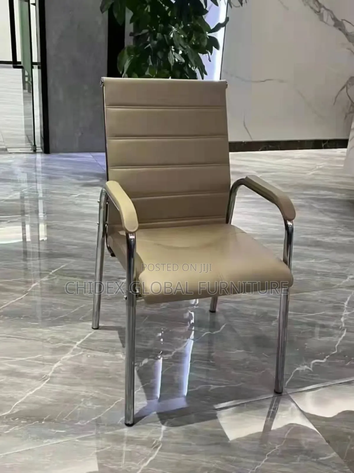 Office Leather Visitors Chairs