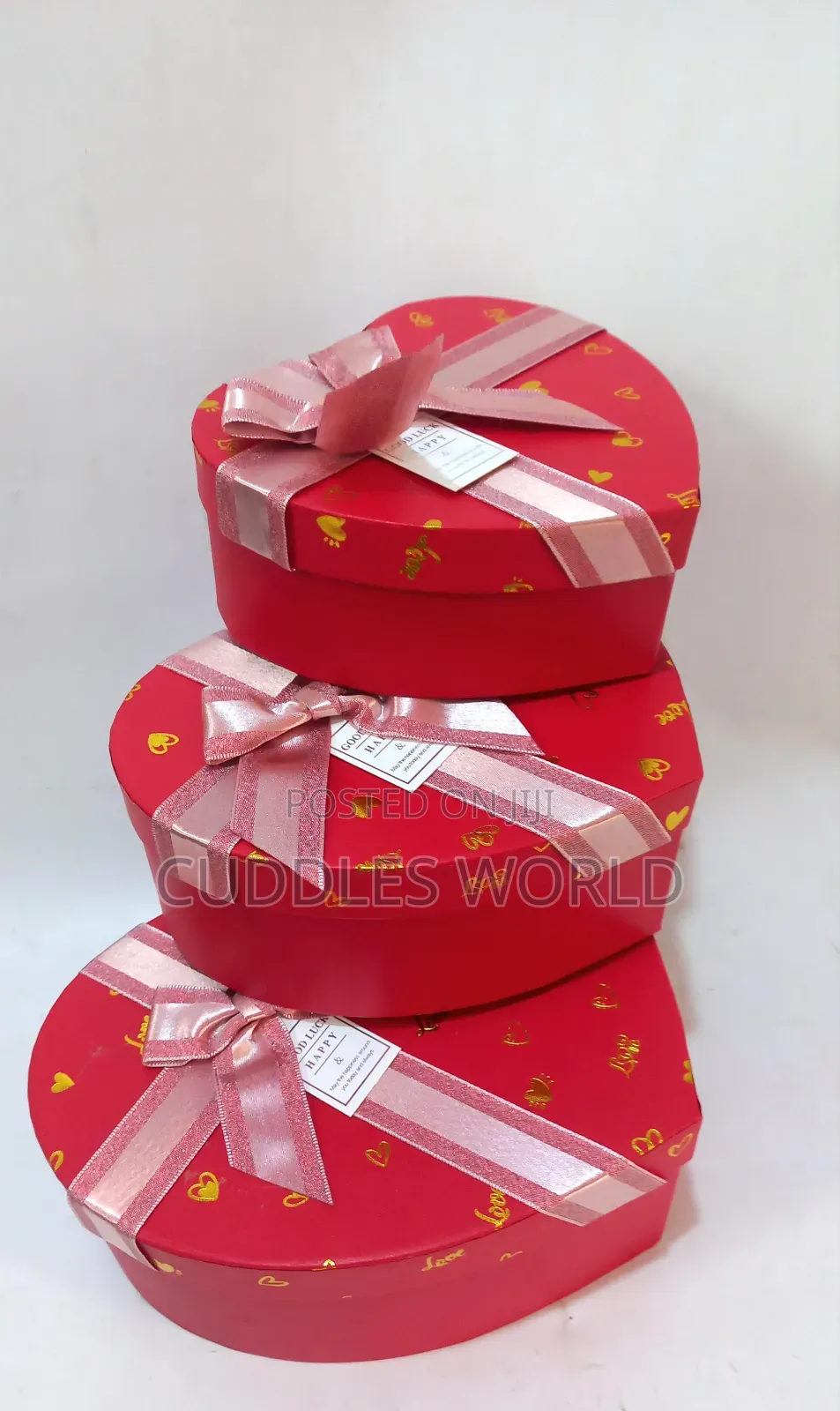 3 in 1 Heart Love Shape Gift Box