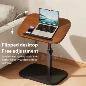 Adjustable Height Side Table Portable Side Desk Coffee/Afternoon Tea