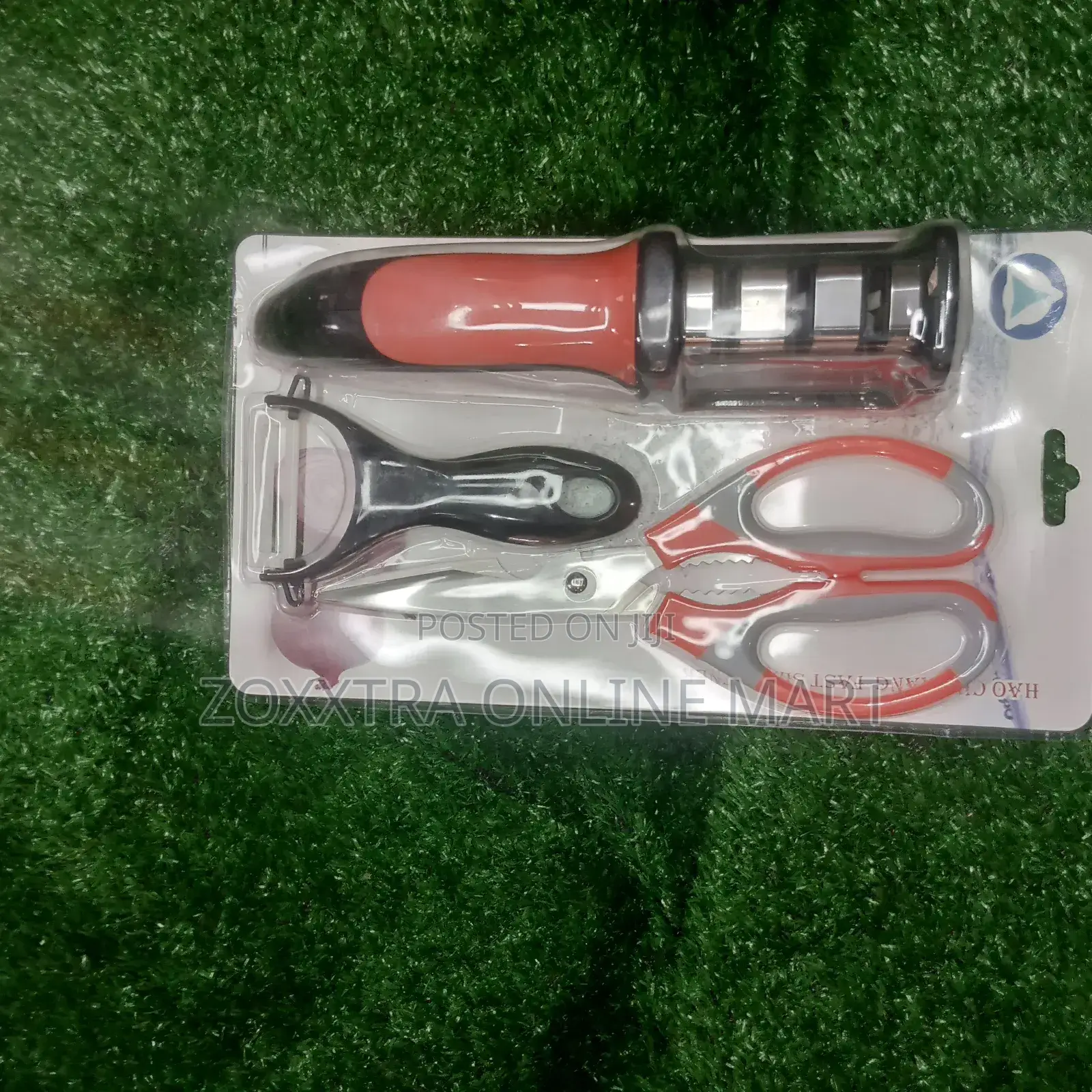 3-in-1 Kitchen Tool Set (Knife Sharpener • Scissors • Peeler)