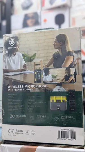 Green Lion Wireless Microphone With Remote Control