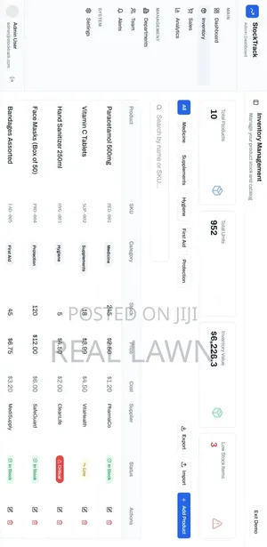 Stock Inventory Management System (Website – See Demo First)