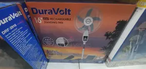 Duravolt 16" Solar Rechargeable Standing Fan DRF-2916