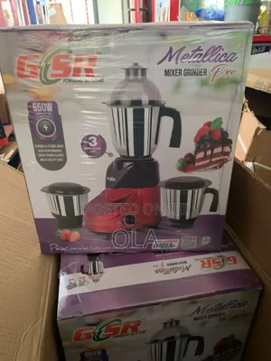 Brand New GSR Metallica Pro - 3 Multi-Utility Jars (550 Watts)