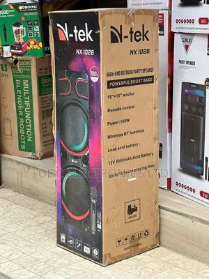 N-tek Nx 1026 Mega Bass Rechargeable Bluetooth Speaker