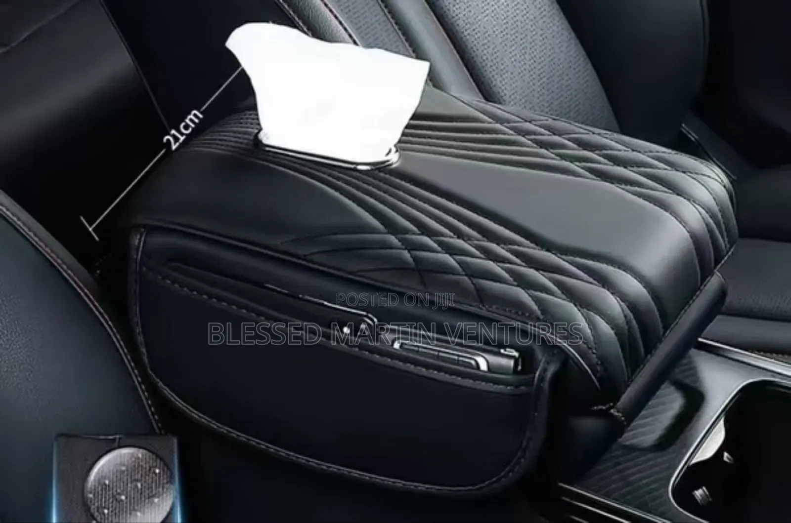 Arm Rest With Tissue Paper.