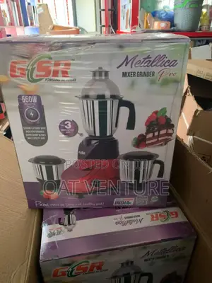 Brand New GSR Metallica Pro - 3 Multi-Utility Jars (550 Watts)