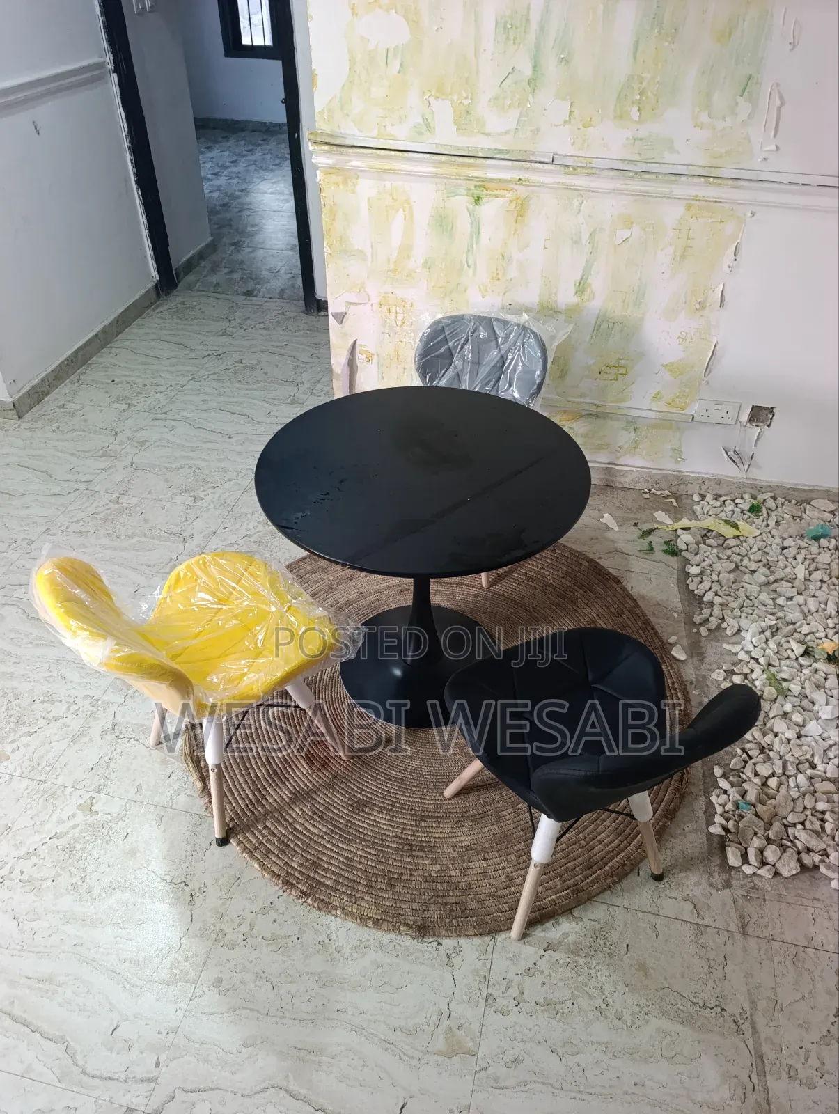 Quality Dining Table and 3 Chairs (Soft Leather)