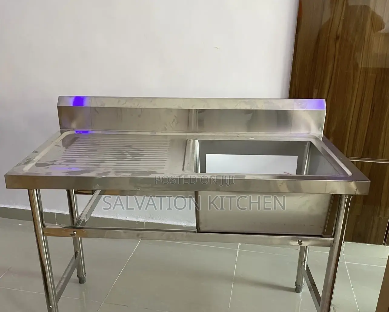 Industrial Single Bowl Sink With Side