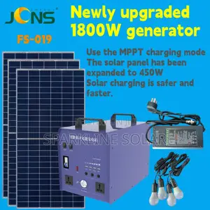 Sparkline Quality Affordable 1800w JCNS Solar Generator + 450w Panel